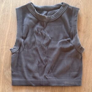 Rib Seamless Sleeveless Tank NWOT (S) Choc Browb